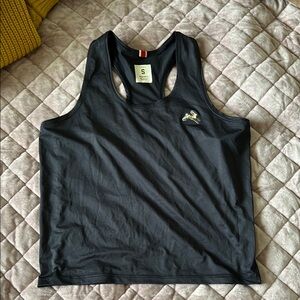 Tracksmith Twilight Crop Tank - Black